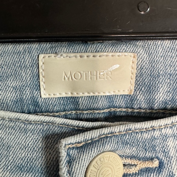 Mother Jeans Women's Light Blue Denim The Weekender Fray High Rise Size 27 EUC - Picture 4 of 9